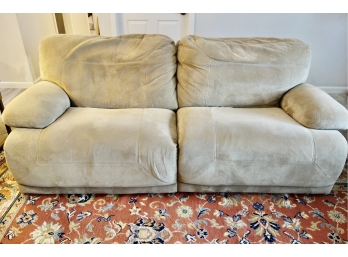Super Comfortable Reclining Microsuede Couch
