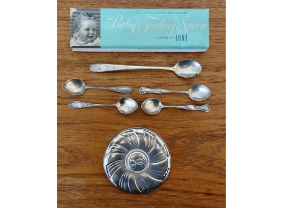 Sterling Spoons & Towle Mirror