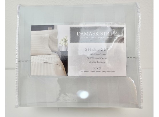 New In Packaging 100 Pima Cotton King Sheet Set