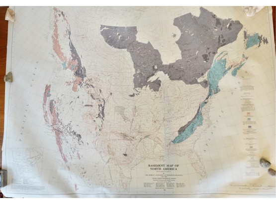 1967 USGS Basement Map Of North America