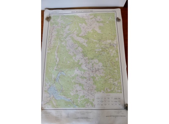 1961 US Geological Topo Map Of Rocky Mountain National Park
