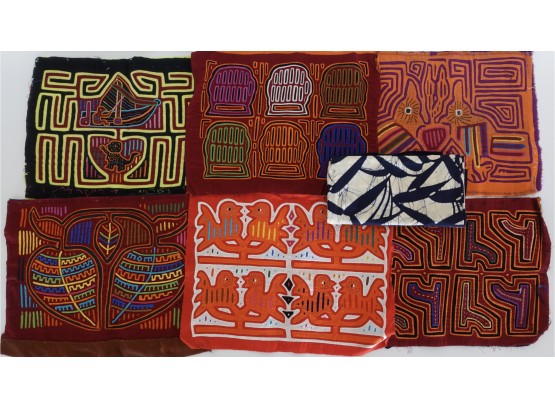 Assorted Mola And One Batik Piece