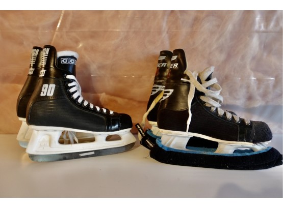 2 Pairs Of Hockey Skates