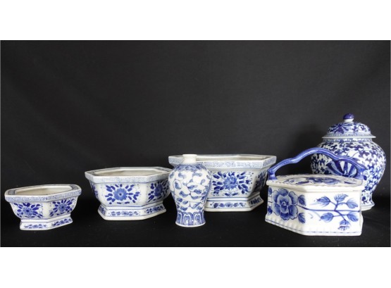 Vintage Blue And White Ceramics