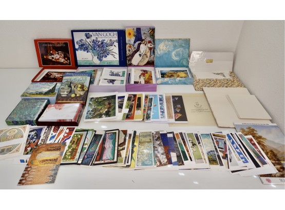 Large Collection Of Notecards, Fine Stationary, & Art Postcards