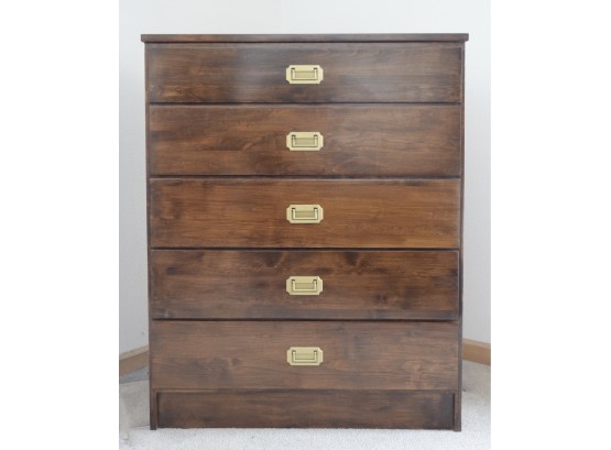 Furniture In The Raw Dresser With Campaign Style Brass Finish Pulls