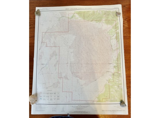 1967 USGS Topo Map Of Great Sand Dunes National Monument