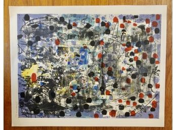Mid Century Signed, Numbered, Lithograph, Unframed
