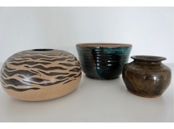 Handmade Ceramics Including Spanish Piece