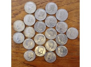 21 Kennedy Half Dollars, 1964-1977