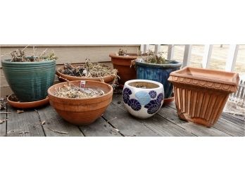 7 Ceramic Planter Pots
