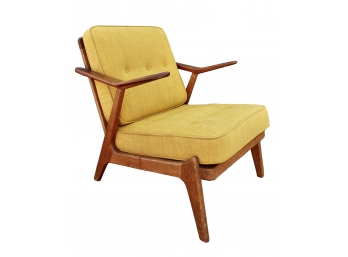 Absolutely Stunning And Rare Arne Wahl Iverson For Komfort Mid Century Teak Chair With Original Cushions
