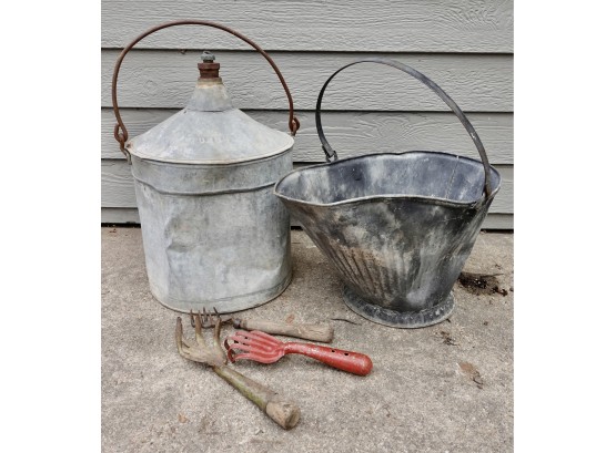 Vintage Coal Skuttle And More