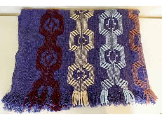 Fun Vintage Woven Ethnic Blanket/throw, 48' X 68'