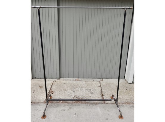Industrial Clothes Rack From Plumbing Supplies