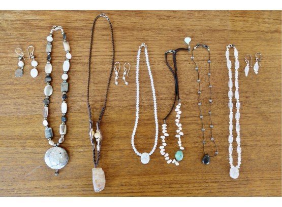 Assorted Handmade Necklaces And Earrings