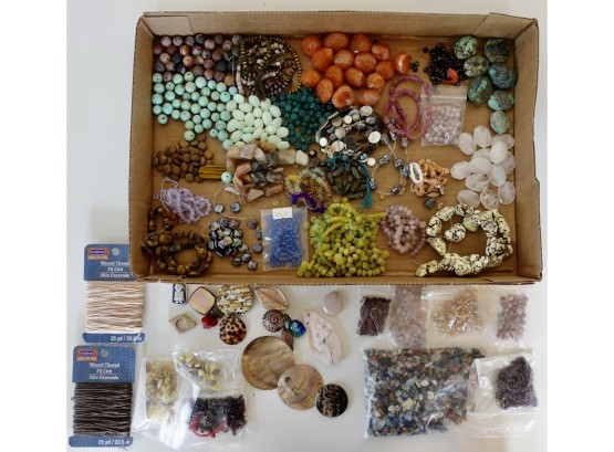 Tons Of Semiprecious Beads And Supplies