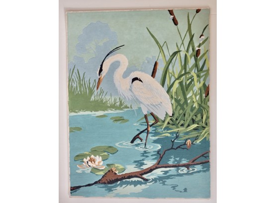 Vintage Paint By Numbers Of Swan