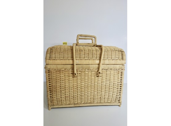Vintage Wicker Carrying Case