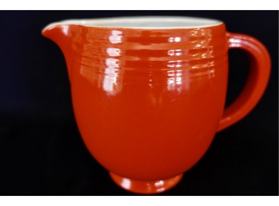 Vintage Hall's Red Pitcher, Small Chip On Spout