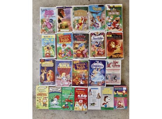 Assorted Children's VHS Tapes