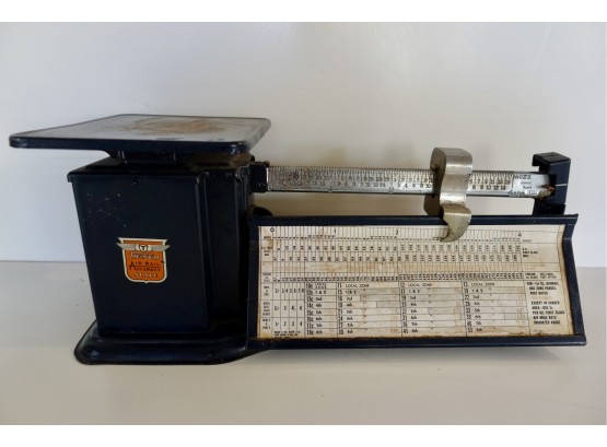 Very Cool Vintage Triner Blue Postal Scale