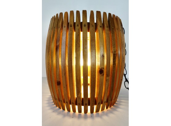 Sweet Mid Century Wood Pendant Lamp