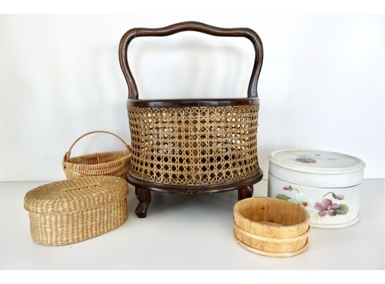 Assorted Baskets And Boxes