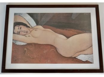 Large Print Of Nude By Modigliani