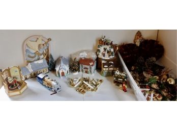 Christmas Village, Picks, & Other Decor, Train Not Included