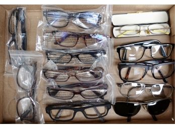 Assorted Prescription And Reading Glasses, Some New In Packaging.