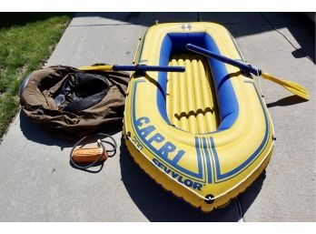 Sevelor 2 Person Inflatable Raft, Paddles, & Manual Pump, & Inflatable Float Tube
