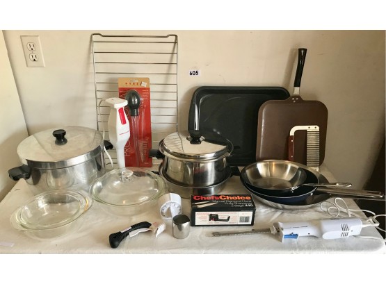 Assorted Kitchen Supplies & Small Appliances