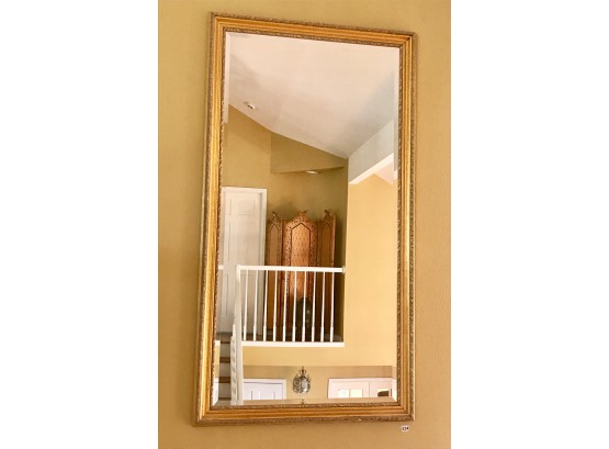 Large Bevelled Wall Mirror W/Gorgeous Gilded Frame