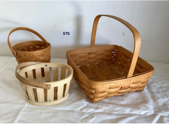 3 Baskets, 2 Are Longaberger