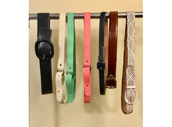 Assorted Women's Leather Belts, Some Gap, Ann Taylor, Talbots