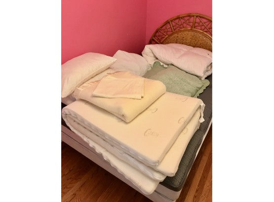 Queen Size Memory Foam Mattress Topper, Feather Bed, & More