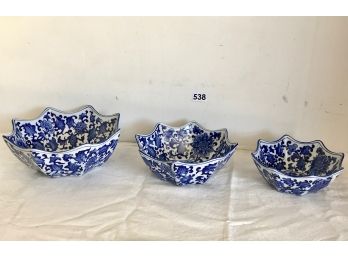 Asian Style Ceramic Nesting Bowls