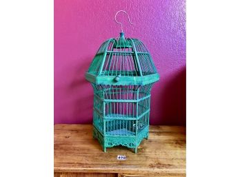 Green Decorative Birdcage