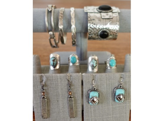 Southwestern Style Bracelets, Rings, And Earrings