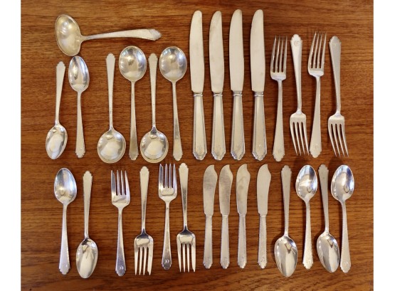 William And Mary By Lunt Sterling Flatware For 4 & More