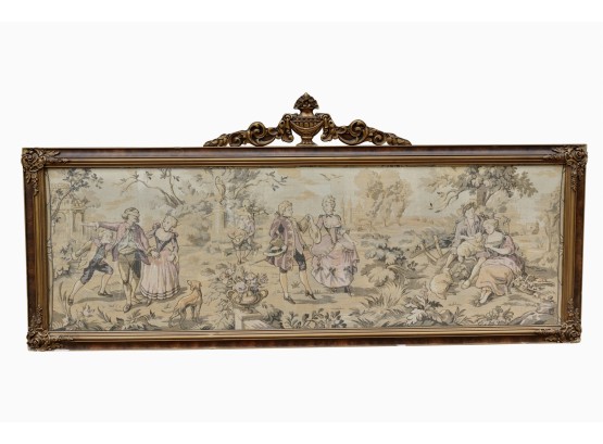 Vintage Large Tapestry In Ornate Period Frame