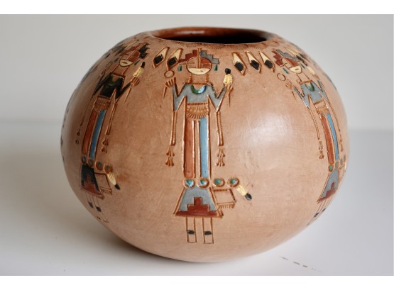 Clay Pot Marked Navajo Yea
