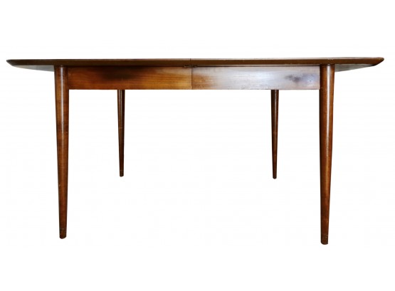 Cool Mid Century Wood And Laminate Dining Table With Leaf