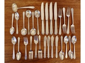 William And Mary By Lunt Sterling Flatware For 4 & More