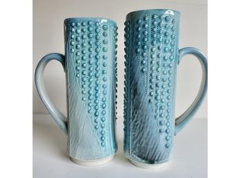 2 Michael Lemke Hand Made Ceramic Mugs
