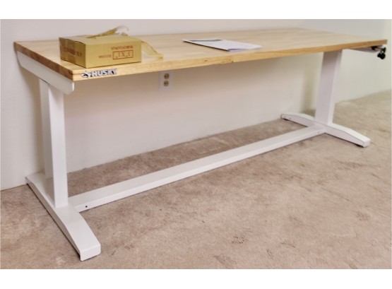 Husky 72' Adjustable Height Work Table With Casters