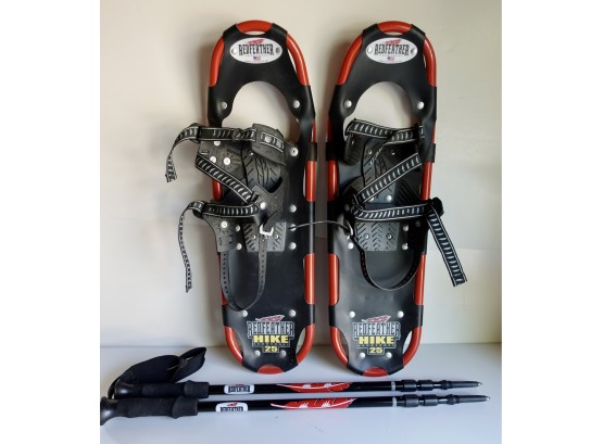 Redfeather Hike 25' Snowshoes  With Adjustable Poles