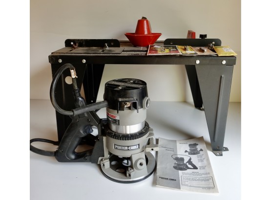 Porter Cable Router,  Router Table, & Bits