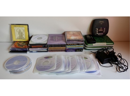 Spiritual And Self Help CD's Including Abraham Hicks, David Deida, Krishna Das, & More With Portable CD Player